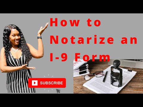 How to notarize a I9 Form. General Notary Forms for beginners. Easy tips to help new notaries.
