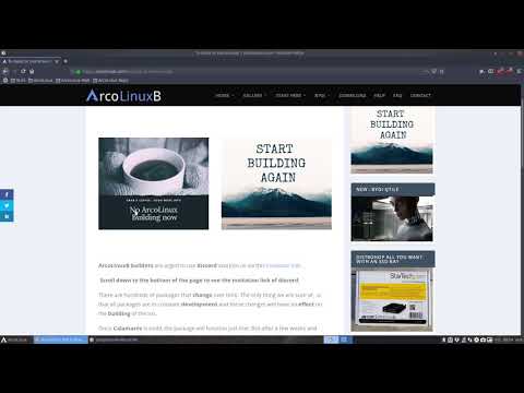 ArcoLinux : 902 Ready for the ArcoLinuxB project or build your own iso or BYOI