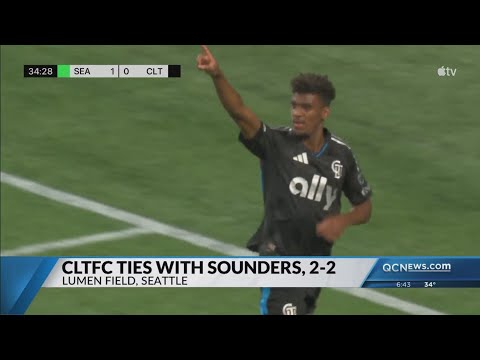 Sounders and Charlotte tie 2-2 on Seattle’s late own goal