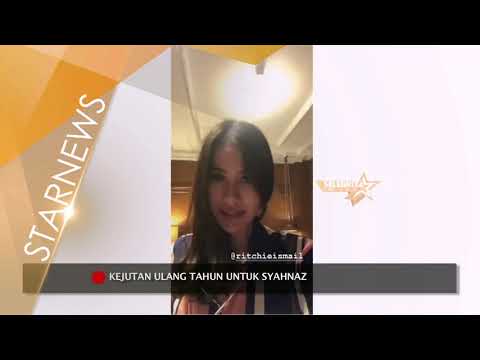 SYAHNAZ DAPAT KEJUTAN ULANG TAHUN DARI KELUARGA