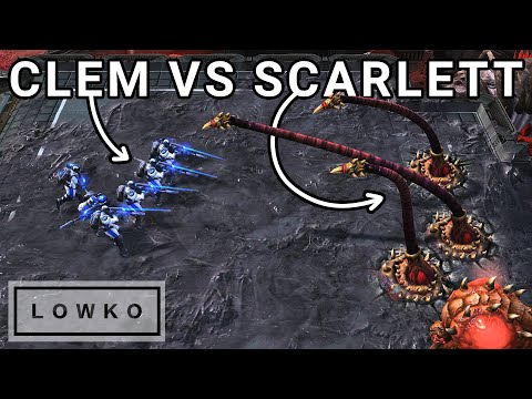 StarCraft 2: The Battle for the FINAL MINERALS! (Scarlett vs Clem)