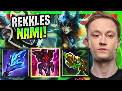 REKKLES TRAINING SOME NAMI BOT! - G2 Rekkles Plays Nami SUPPORT vs Lee Sin! Season 11