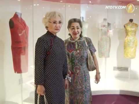 香港旗袍展陳方安生珍藏首度亮相(視頻)
