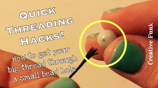 Quick beading hacks! Thread fraying? Bead holes too small? We’ve got your solution here ⬅️🔥