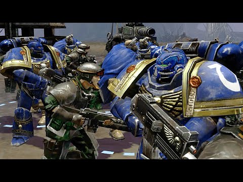 Imperial Guard & Ultramarines vs Tyranids - Astartes Mod | Warhammer 40K: Dawn of War 2: Retribution