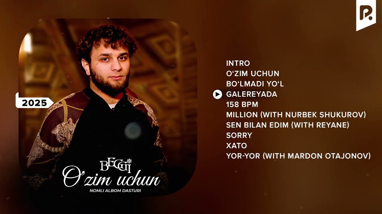 Beggi - O'zim uchun nomli albom dasturi 2025