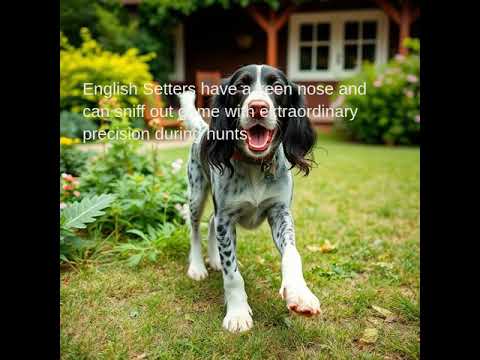 English Setters have a keen nose and can sniff out game with extraordinary precision during hunts.