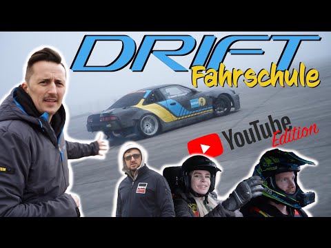 YouTuber lernen driften! Driftfahrschule