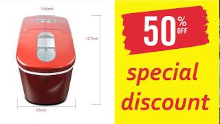 SPECIAL DISCOUNT- Igloo ICE105 Counter Top Compact Ice Maker, Stainless