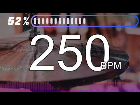 250BPM　Hi-hat①　5minutes Drums Metronome