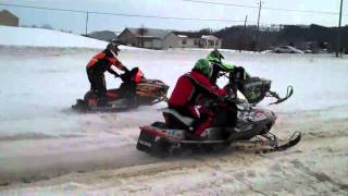 preview picture of video 'Clarkstown Snowmobile Races'