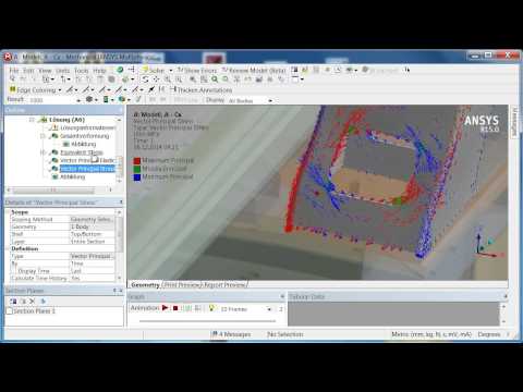 CADFEM Tutorial No.25 – Visualization of results in ANSYS® Workbench™