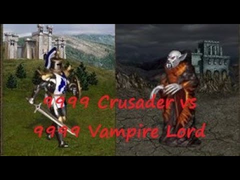 Hero 3 | 9999 Crusader vs 9999 Vampire Lord (Auto Battle)
