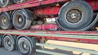 Semi-remorque plateforme Fruehauf SMB - DISC Stack of 5 3-axle flatbed trailers - Air suspension - | Image 4 - Autoline