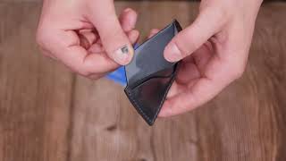 Удобный кард-кейс из натуральной кожи Grande Pelle 11631 синий