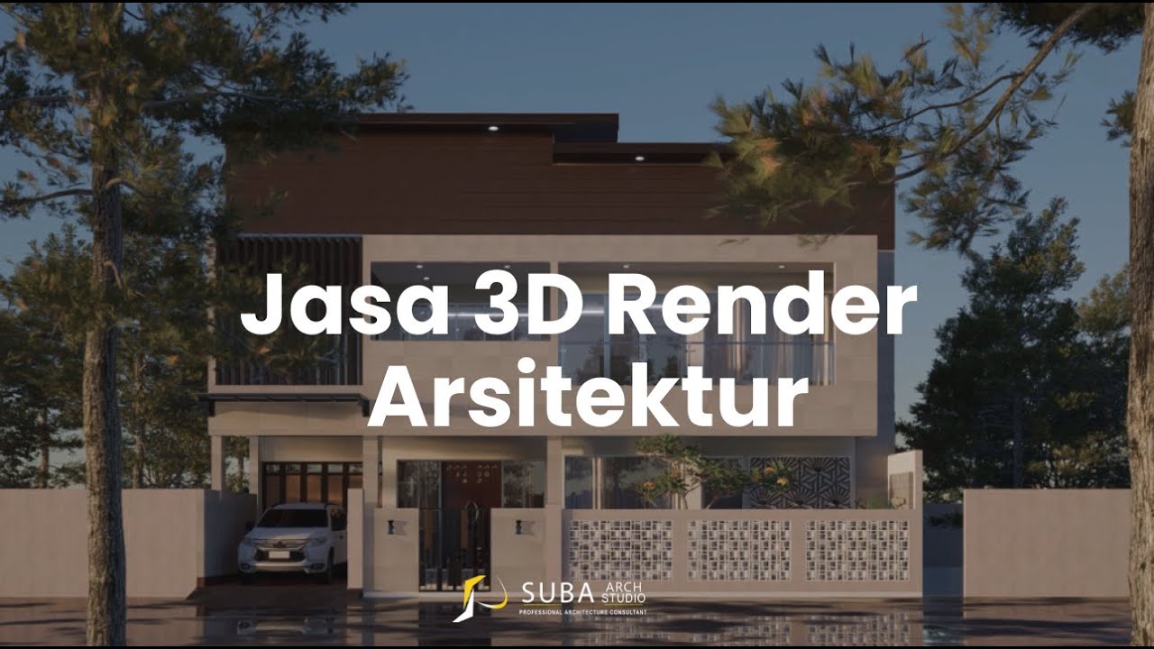 IR- House Modern Tropis | Jasa 3D Render Arsitektur Online