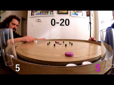 Crokinole Match iBal vs gMan February 2022