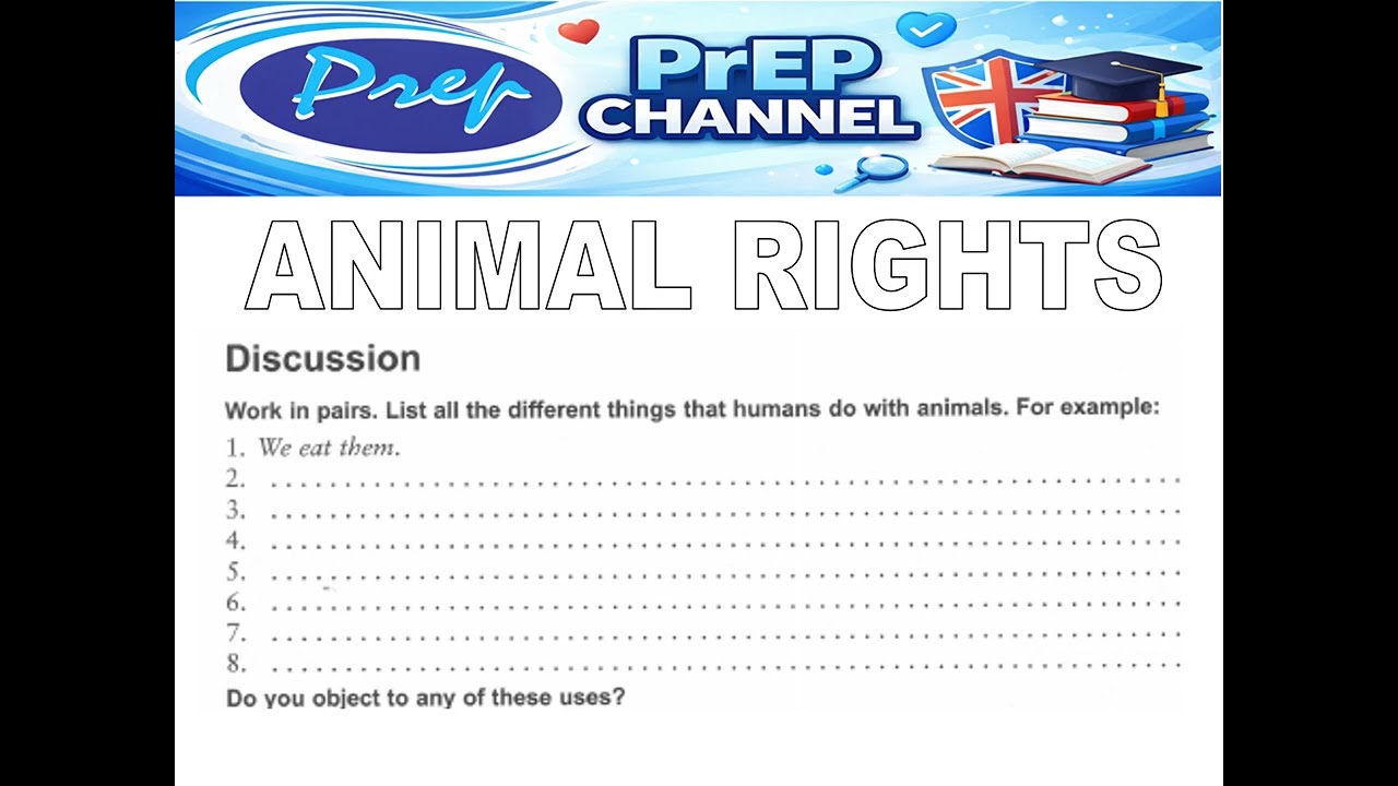 PrEP English Coaching - Conversation Class about Animal Rights