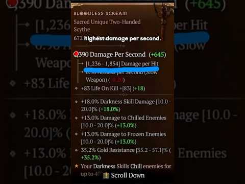 Best weapon for a Necromancer minion build in diablo 4 #diablo4 #d4necromancer #diablo4necromancer