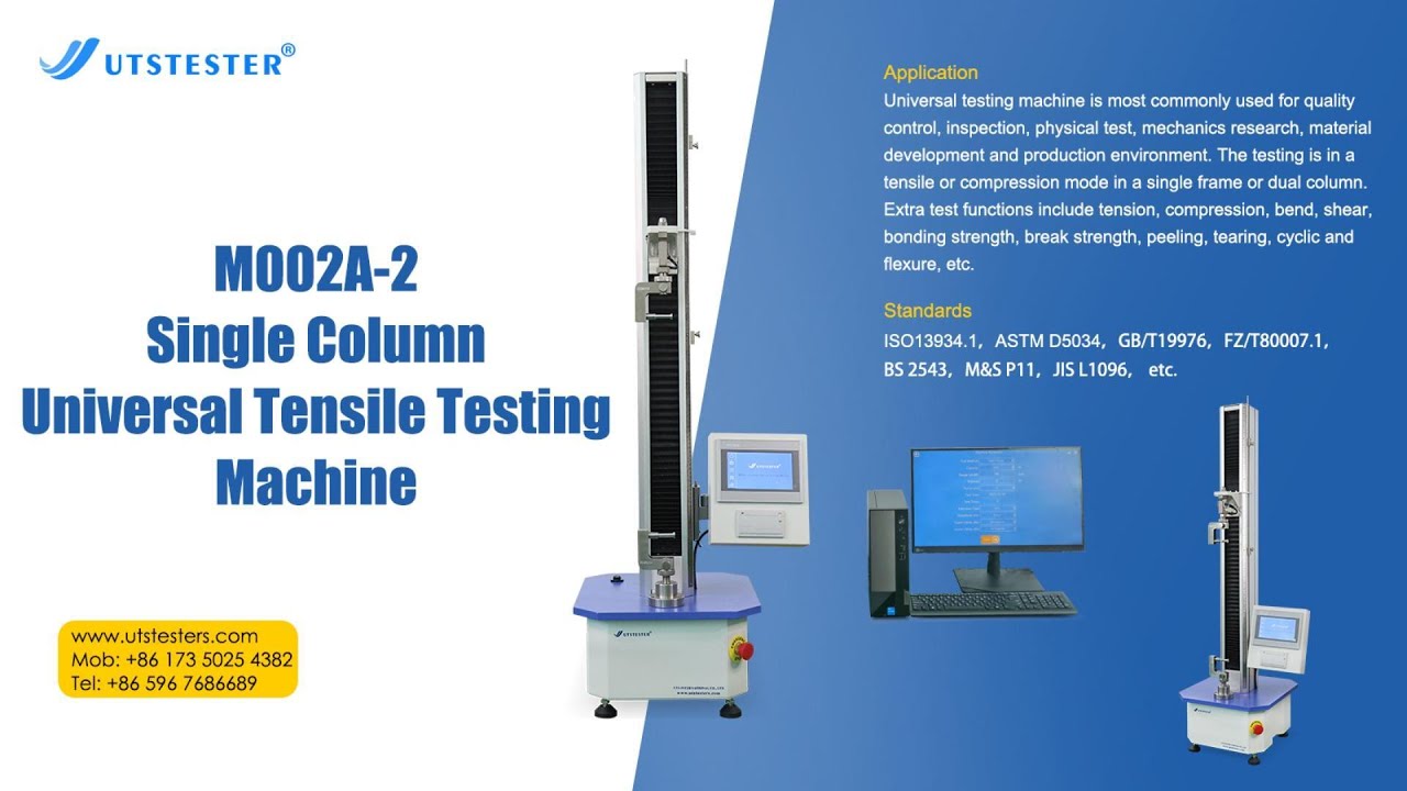 M002A 2 Single Column Universal Tensile Testing Machine Yarn