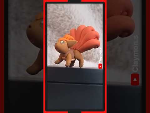 Pokemon Vulpix Clay Sculpt #pokemon #pokemonclay #claycrafts #Vulpixclay #clayVulpix