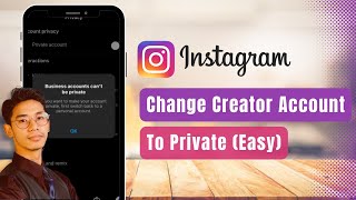 How to Change Creator Account to Private on Instagram !