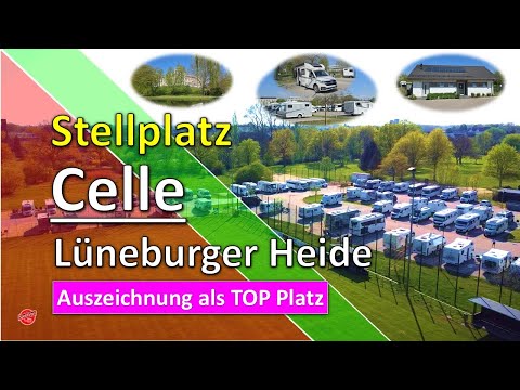 Top Wohnmobilstellplatz in Celle (Lüneburger Heide). Ausgezeichnet und in zentraler Lage.