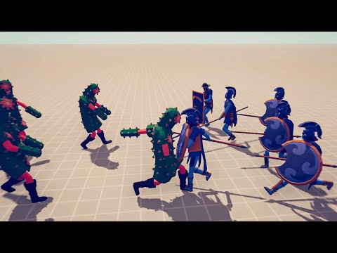CACTUS TEAM vs ANCIENT TEAM - Totally Accurate Battle Simulator TABS
