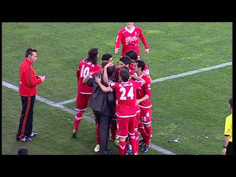 Gol de Mandi (0-1) en el Recreativo de Huelva - Sporting de Gijón - HD