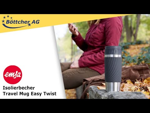 Isolierbecher Emsa Travel Mug Easy Twist, 360 ml