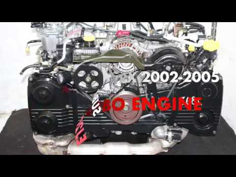 2002-2005 SUBARU WRX JDM MOTOR SWAP FOR EJ205 2.0L DOHC TURBO ENGINE: video still