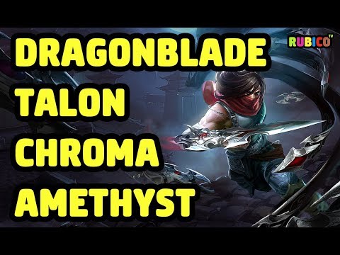 DRAGONBLADE TALON CHROMA AMETHYST SKIN SPOTLIGHT - LEAGUE OF LEGENDS