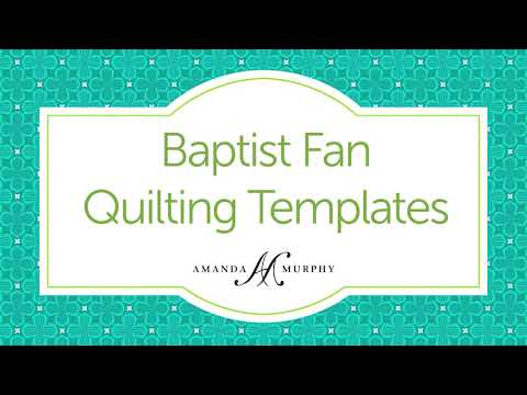 Good Measure Baptist Fan Quilting Template by Amanda Murphy for Brewer Sewing