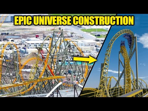 Epic Universe CONSTRUCTION - Overview of the New Orlando Theme Park
