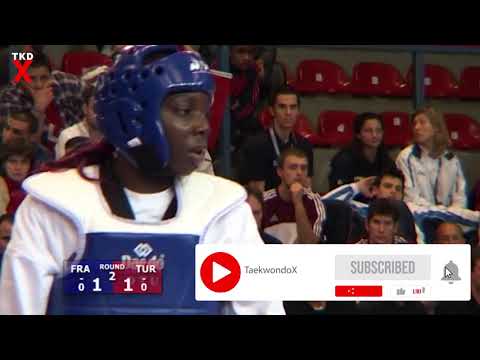 Gwladys Epangue (FRA) v Sibel Güler (TUR) Female Welter Weight Semi Final Taekwondo Euros 2006
