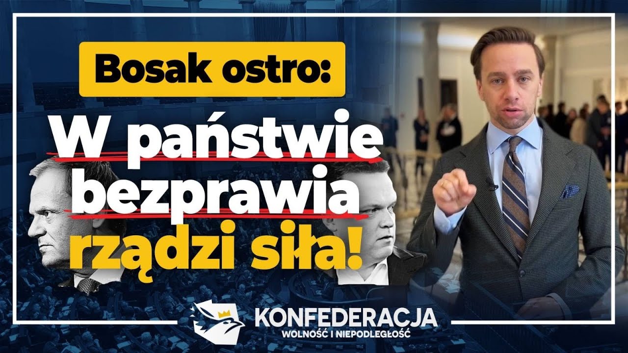 Nie tak to miało wyglądać panie Tusk i panie Hołownia! Krzysztof Bosak