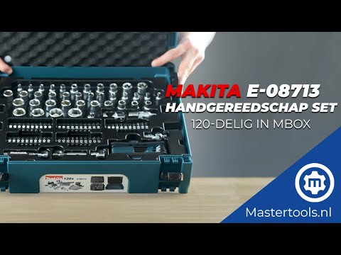 Makita RANKINIŲ ĮRANKIŲ RINKINYS (120VNT. ) E-08713 video