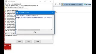 ERROR WHILE SENDING OUTPUT (java.net.SocketPermission 164.100.128.143:8100 connect,resolve)