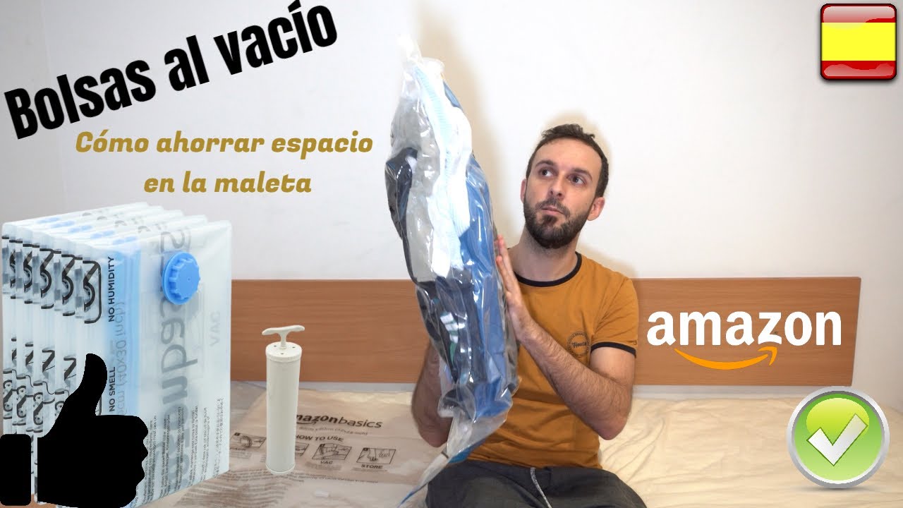 Bolsas al vacio para ropa SIN aspirador. Ideal para viajar