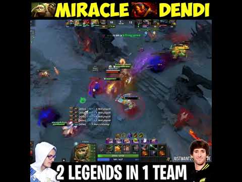 when MIRACLE Pudge  Dendi in Same Team dota2 miracle dendi