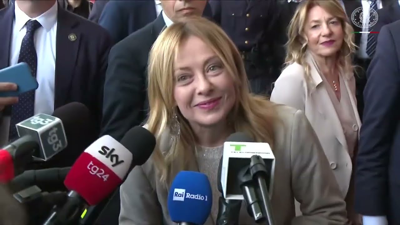DICHIARAZIONI DI GIORGIA MELONI DAL SALONE INTERNAZIONALE DEL MOBILE DI MILANO