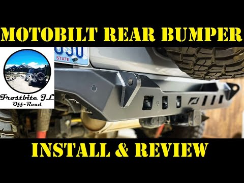 New Motobilt Rear Bumper Install For The JL Wrangler