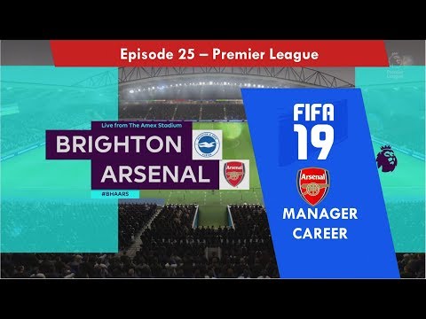 Arsenal FC (Career Mode) - Episode 25 - vs Brighton in PL (FIFA 19)