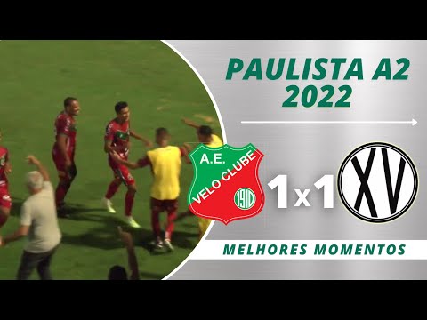 VELO CLUBE 1 X 1 XV DE PIRACICABA | PAULISTA A2 | 26/01/22