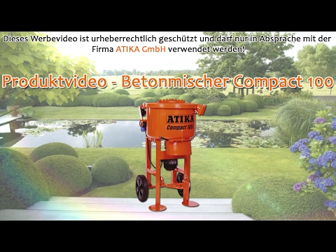 Atika Compact 140 Liter Zwangsmischer, Tellerzwangmischer