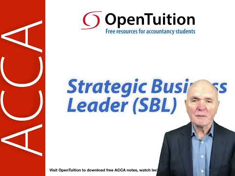 Introduction to ACCA Strategic Business Leader (SBL) Exam