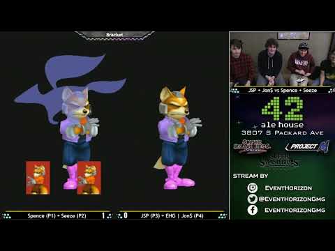 Construct 122 -  Spence + Seeze VS Jon$ + JSP -  Melee Doubles Bracket