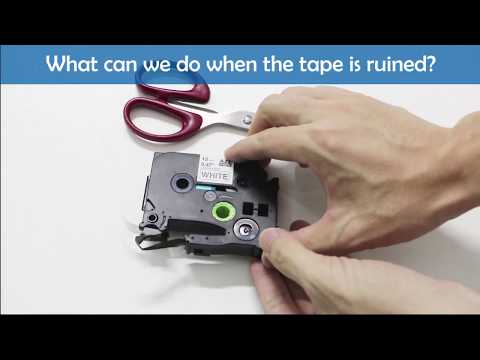 How to fix a loose Brother p touch TZe tape
