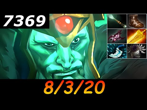 Dota 2 Wraith King 7369 MMR 8/3/20 (Kills/Deaths/Assists) Ranked Full Gameplay