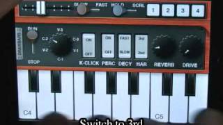 Pocket Organ C3B3 - Harmonic Percussion effect : iPhone / iPod Touch App